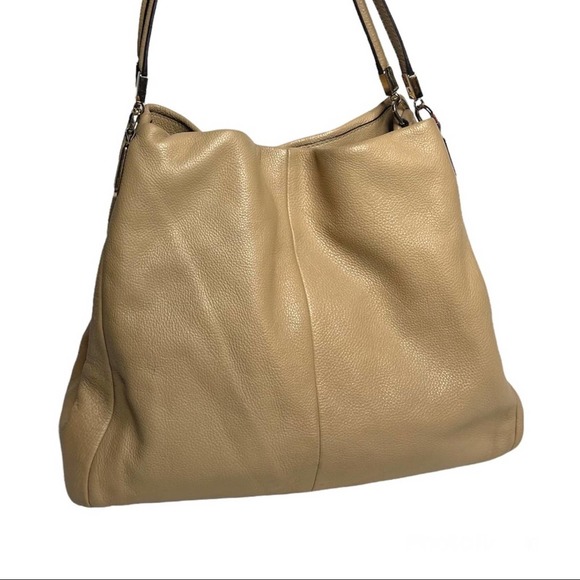 Coach Handbags - Coach Pebbled Leather Three Compartment Phoebe Tote Shoulder Bag